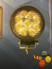 Fari a 9 Led 12/24 volt 27w Auto, Camper, Camion, Fuoristrada, Luci emergenza