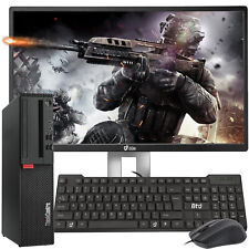 Lenovo Gaming PC SFF i5-6500 32GB 2TB SSD Nuovo 24" LED Nvidia GTX 1050ti Win 11