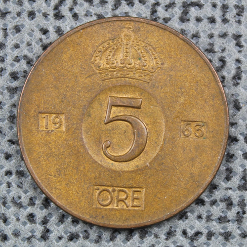 Svezia 1963 ore corona zecca - 5,