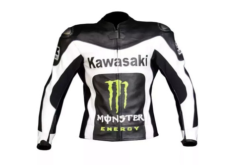 Giacca pelle kawasaki ninja - giacca,