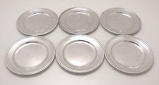 6 PIATTINI PANE ARGENTO 800 ANTICHI PIATTI solid silver tea dishes 1890 al 1934