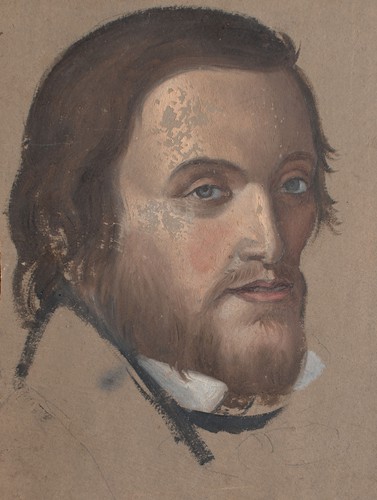 Pittura ritratto uomo - pittura,