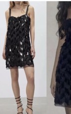 NWT ZARA BLACK SEQUIN PARTY