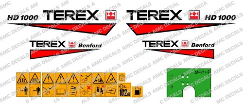 Terex hd1000 adesivi - hd1000,