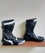 Stivali pelle moto corsa uomo