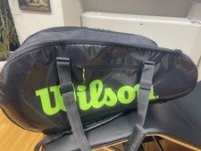 borsone tennis wilson noro e verde fluo