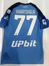 Maglia Napoli Home  Match Worn Kvaratskhelia 77 Serie A  22/23 Celebrative Patch