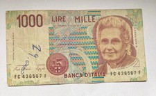 1000 lire montessori 1990