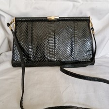 Borsa pitone nera vintage