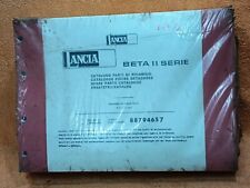 LANCIA BETA SECONDA SERIE -CATALOGO PARTI DIRICAMBIO-NUOVO-leggi tutto