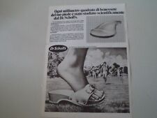 advertising Pubblicità 1979 SANDALI ZOCCOLI DR. SCHOLL'S SCHOLLS