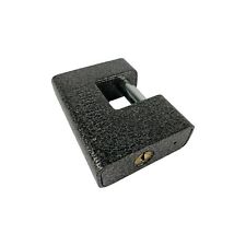 Lucchetto Catenaccio Rettangolare Antiscasso In Acciaio Massiccio Con 3 Chiavi