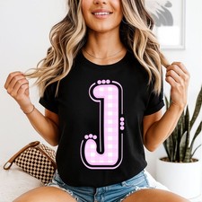 T-shirt donna alfabeto a