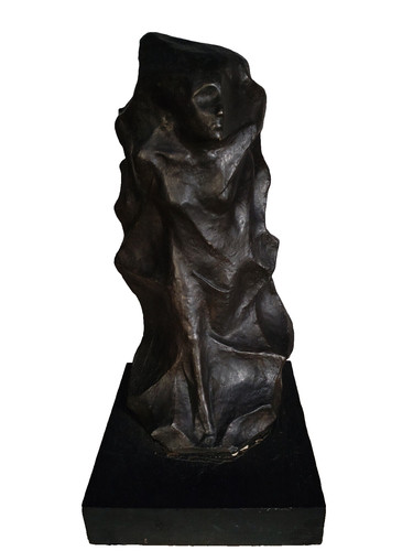Scultura bronzo donna - in,
