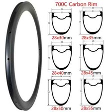 Cerchi in carbonio 700C ghiaia bici da strada larghezza 28 mm V/Dsic freno clincher
