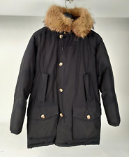 Giubbotto Woolrich Arctic Parka nero Piumino Cappuccio Bordo Pelliccia Tg.L-XXX
