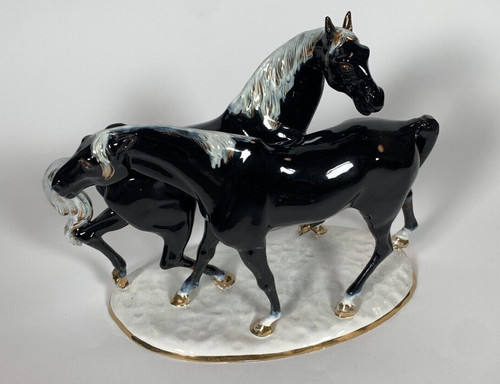 Coppia cavalli ceramica - cavalli, in