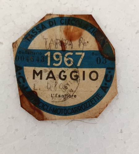 Bollo aci 1967 - bollo, per