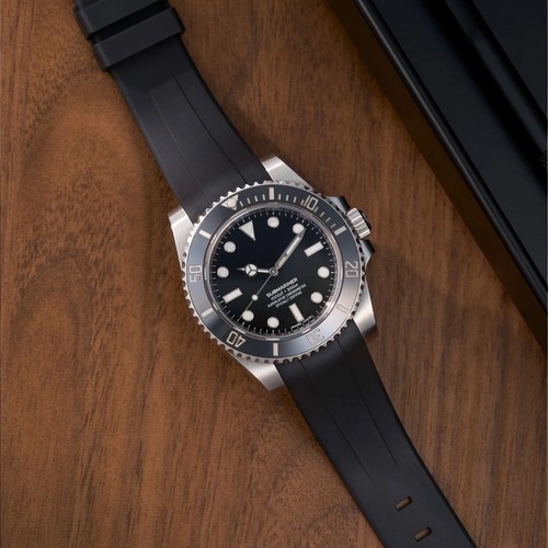 Bracelet fkm noir 20mm - bracelet,