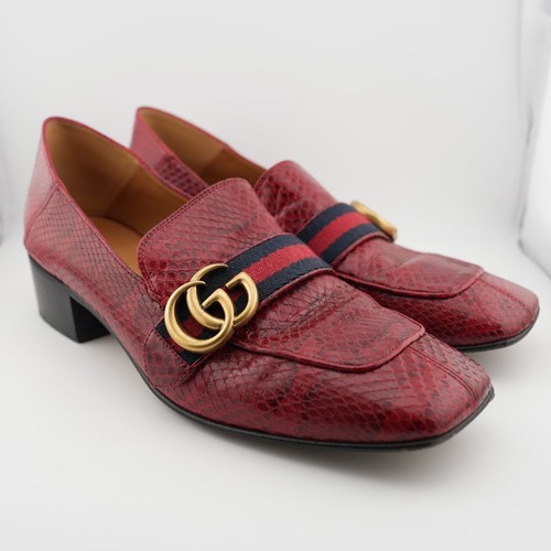Mocassino gucci peyton rosso - gucci,
