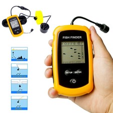 Fish Finder 100M Sensore Sonar Wireless LCD Schermo a Colori Fish Finder Ecoscandaglio