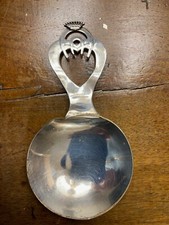 Cucchiaio sommelier antico. Bomboniera con corona. Argento