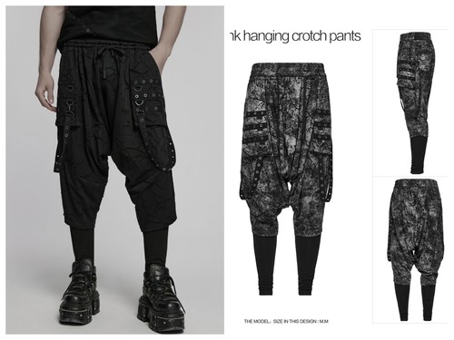 Pantaloni uomo punk rave - , nero