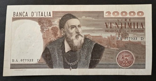 20000 lire tiziano decr - 20000,