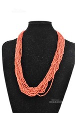 Collana Multifilo Corallo