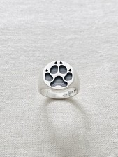 Nove25 925 Silver Paw Signet