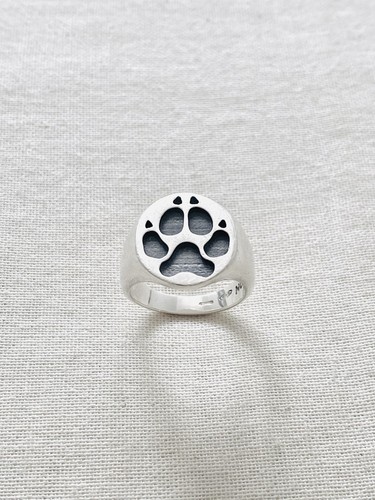 Anello con sigillo - , zampa