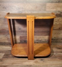 Libreria aperta vintage metà secolo art deco mensola tavolo mezza luna curva 