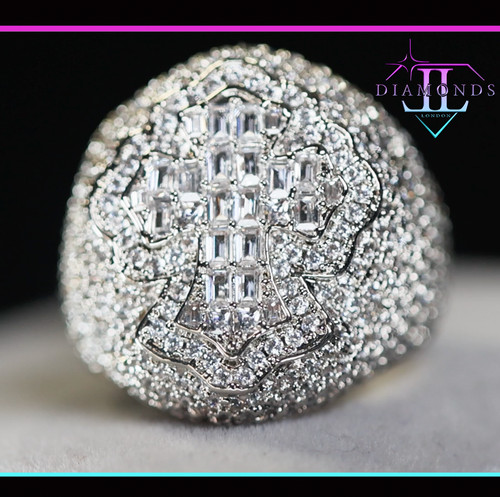 Anello croce hip hop - anello,
