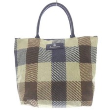 Borsa tote Aquascutum a quadri avorio navy da donna usata