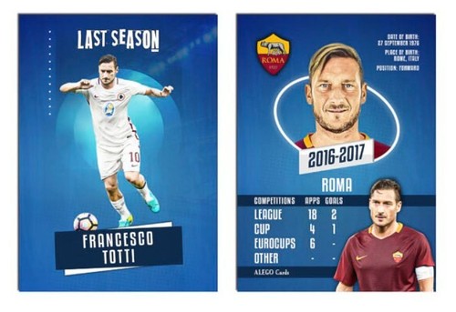 Carte alego francesco totti - carte,