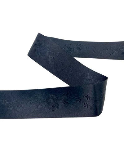 Passamaneria nastro raso nero - nastro,