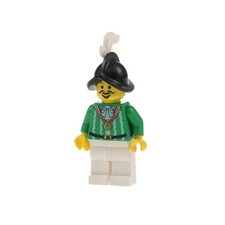 1x Lego Minifigure Pirates I Imperial Armada Elmetto Piuma Bianco 6280 6291 pi014
