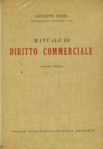 Manuale diritto commerciale - manuale,
