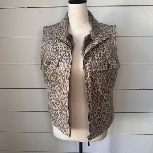 Gilet iridescente stampa