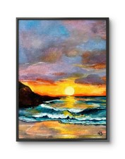 Quadro Dipinto A Olio Su Tela Painting Firmato