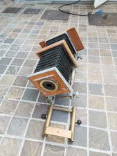 MACCHINA FOTOGRAFICA A SOFFIETTO VINTAGE R.B.M. Brevett. 234175 con porta-lastre