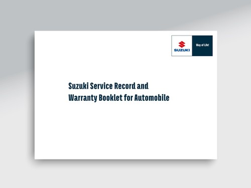 Suzuki service history - suzuki,