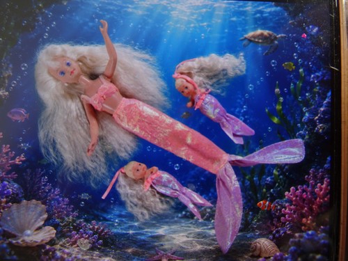 Vintage barbie set sirena - vintage,