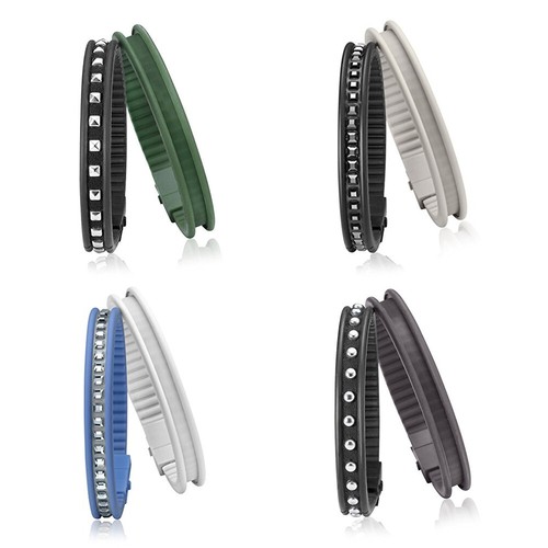 Doppio bracciale hip hop - doppio, rail