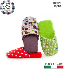 Ciabatte Spugna FANTASIA, ciabattine da casa, Pattine, Pantofole Donna 36/40