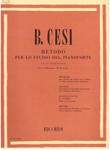 Beniamino cesi metodo - beniamino, cesi: