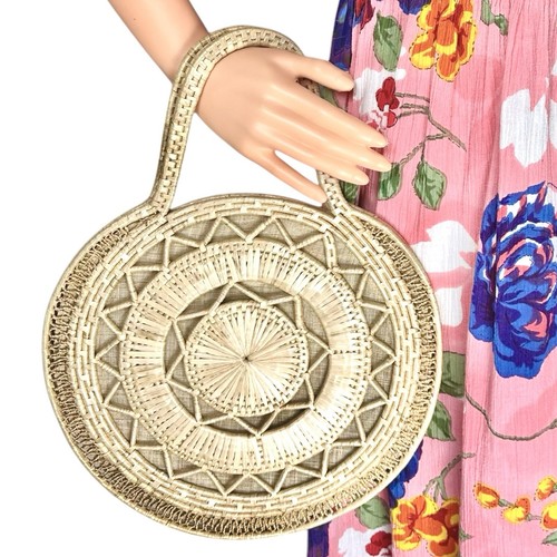 Borsa mano vintage paglia - mano,