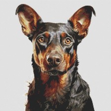 Dobermann cucciolo cane opera