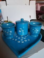 Tazze di caffè n. 2 con zuccheriera e vassoio cuore DERUTA