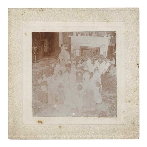 Antica foto gruppo bambole - foto,